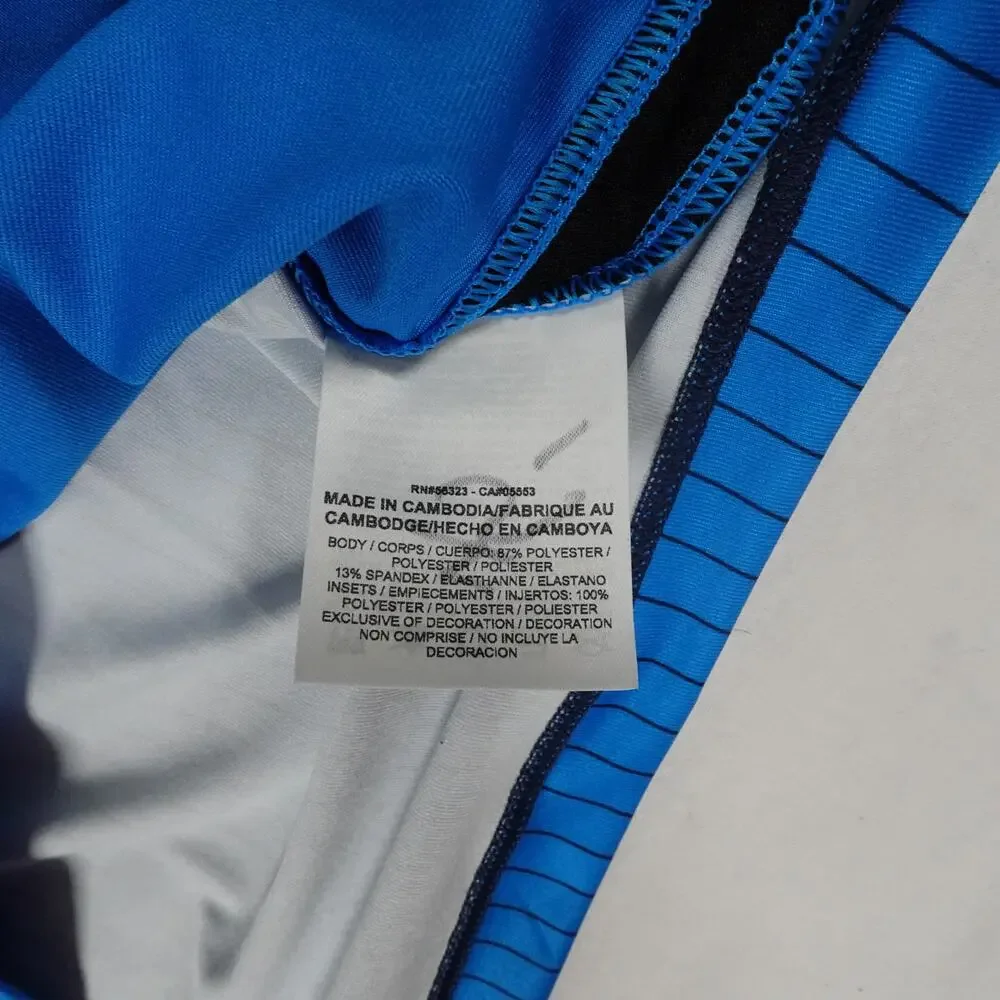 Tiger Woods Nike Performance Vented Striped Back Golf Polo Men's Medium